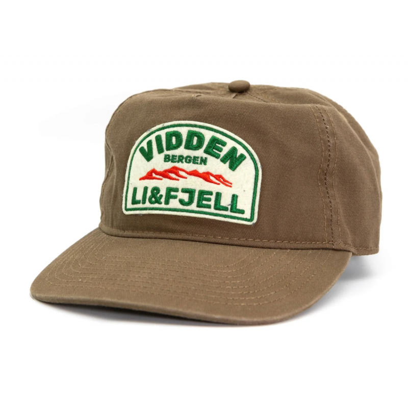 Li&Fjell Vidden Patch Caps - Gråbrun