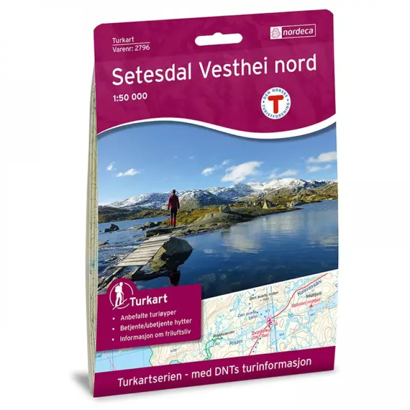 Nordeca Setesdal Vesthei Nord 1:50 000