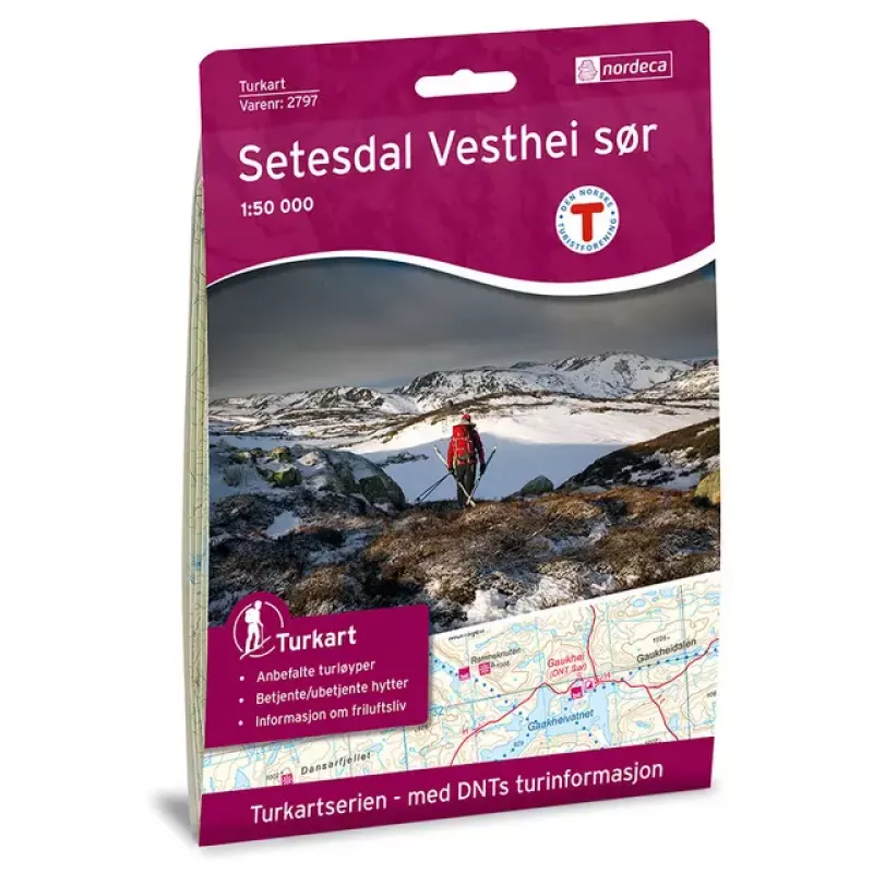 Nordeca Setesdal Vesthei Sør 1:50 000