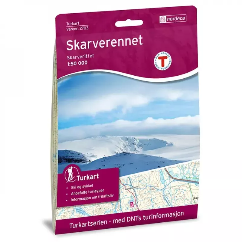 Turkart Skarverennet 1:50 000