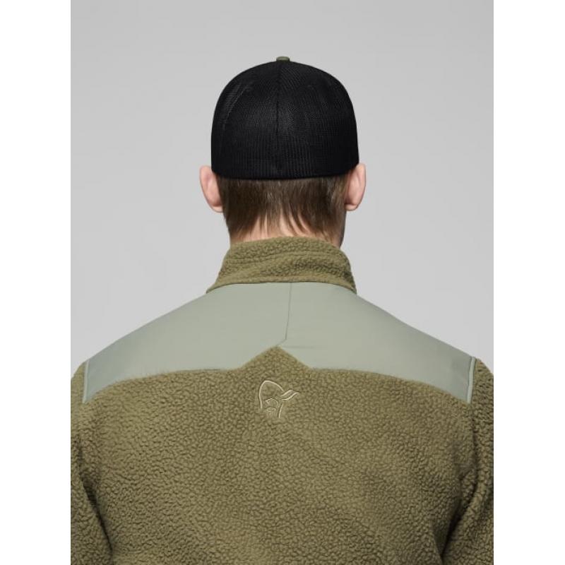 Norrøna /29 Flexfit 3D Cap Olive Night/Caviar Black - Bilde 4