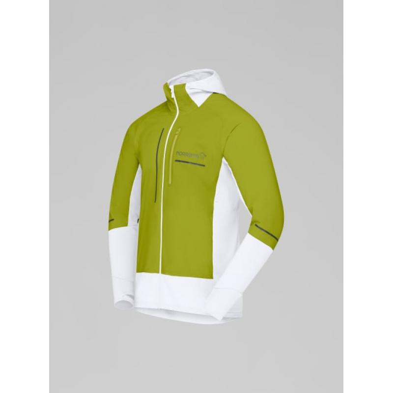 Norrøna senja Alpha90 Hood M's Golden Lime/Snow White