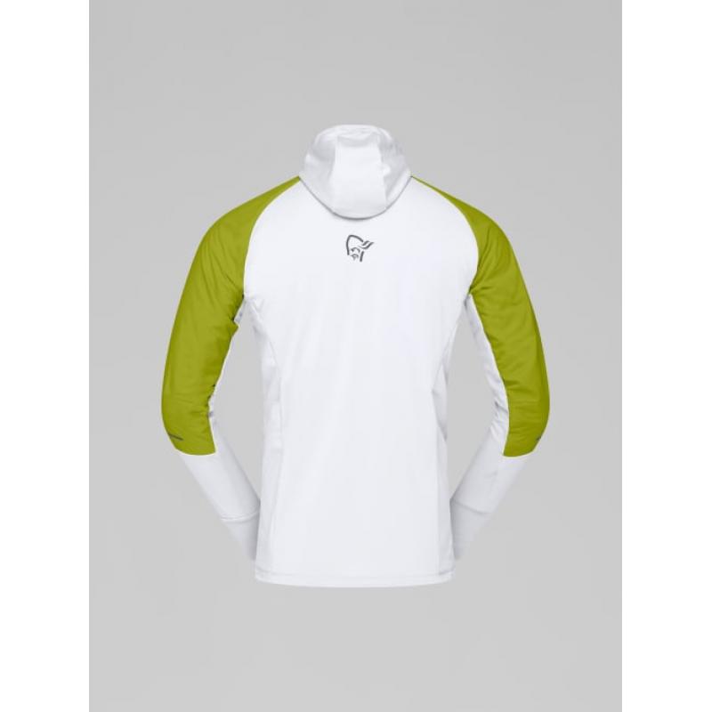 Norrøna senja Alpha90 Hood M's Golden Lime/Snow White - Bilde 2