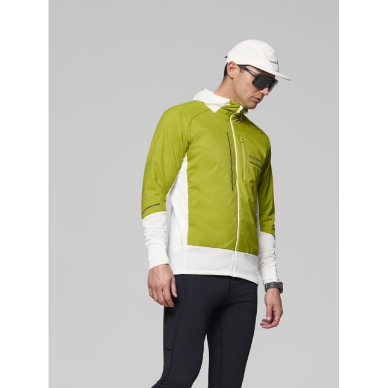 Norrøna senja Alpha90 Hood M's Golden Lime/Snow White - Bilde 4