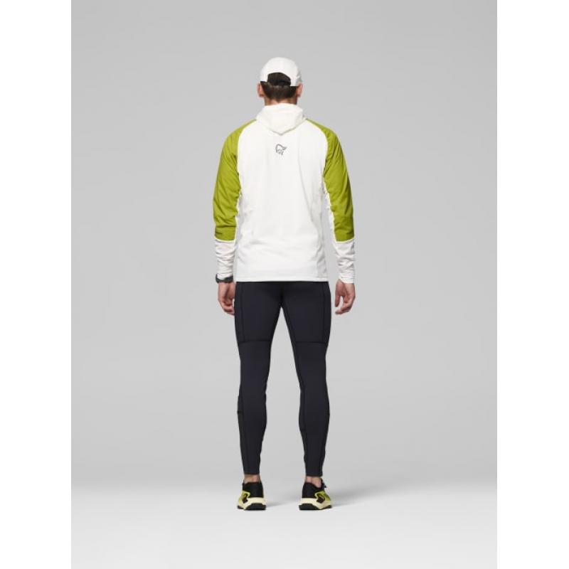 Norrøna senja Alpha90 Hood M's Golden Lime/Snow White - Bilde 5