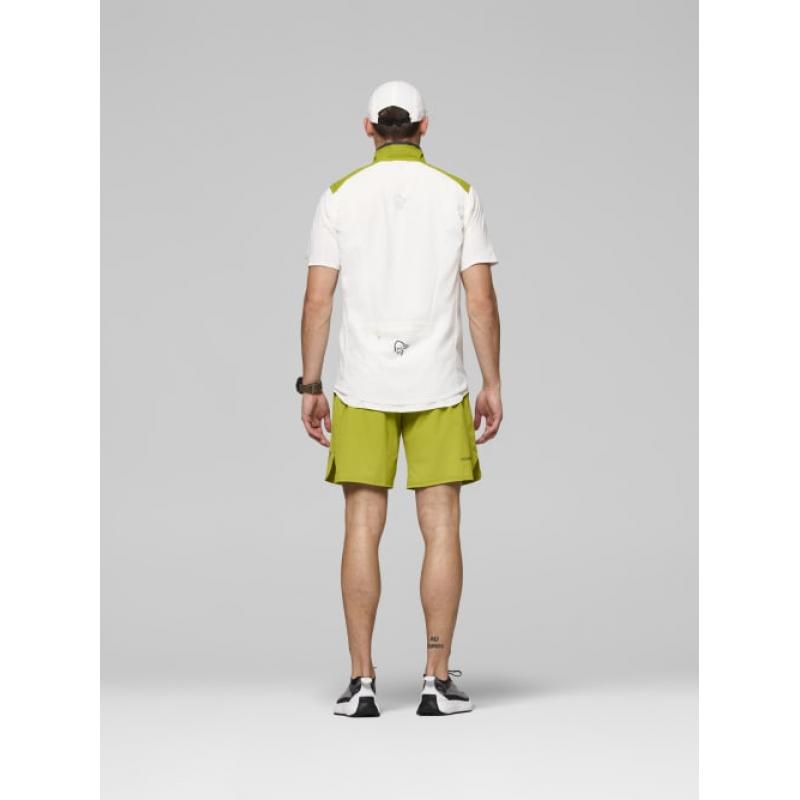 Norrøna senja aero90 Vest M's Golden Lime/Snow White - Bilde 10