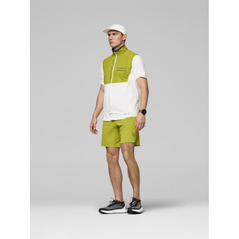 Norrøna senja aero90 Vest M's Golden Lime/Snow White - Bilde 11