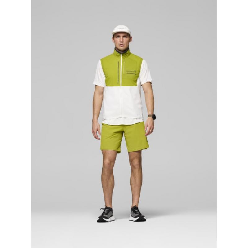 Norrøna senja aero90 Vest M's Golden Lime/Snow White - Bilde 12