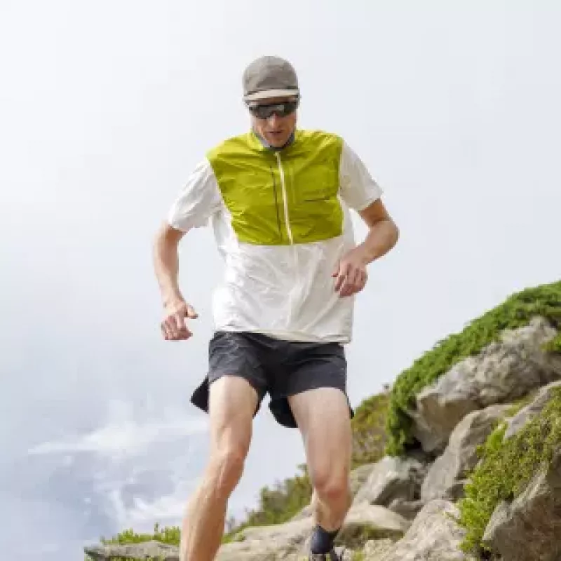Norrøna senja aero90 Vest M's Golden Lime/Snow White - Bilde 4