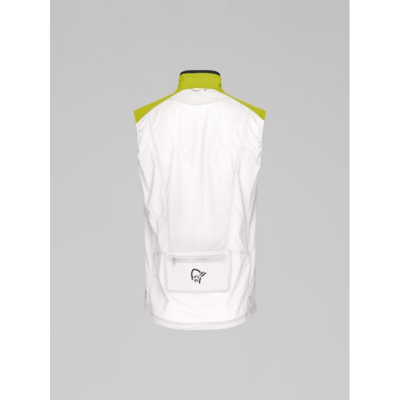 Norrøna senja aero90 Vest M's Golden Lime/Snow White - Bilde 6