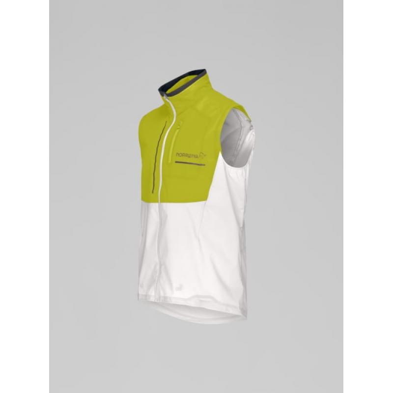 Norrøna senja aero90 Vest M's Golden Lime/Snow White - Bilde 7