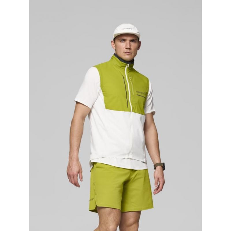 Norrøna senja aero90 Vest M's Golden Lime/Snow White - Bilde 9