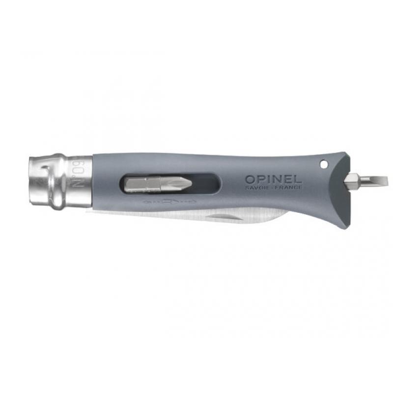 Opinel N°09 DIY Multikniv m/bitsholder Grey - Bilde 2
