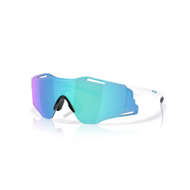 Oakley Cybr Zero Polished White w/Prizm Sapphire