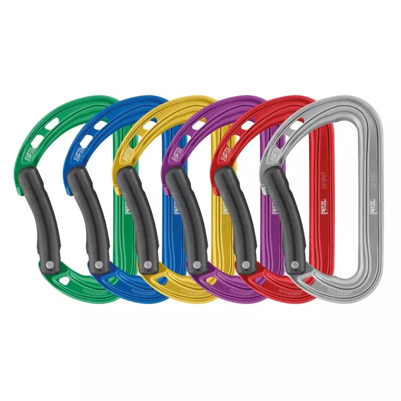 Petzl Spirit Carabiner Bent 6-pack Multicolour
