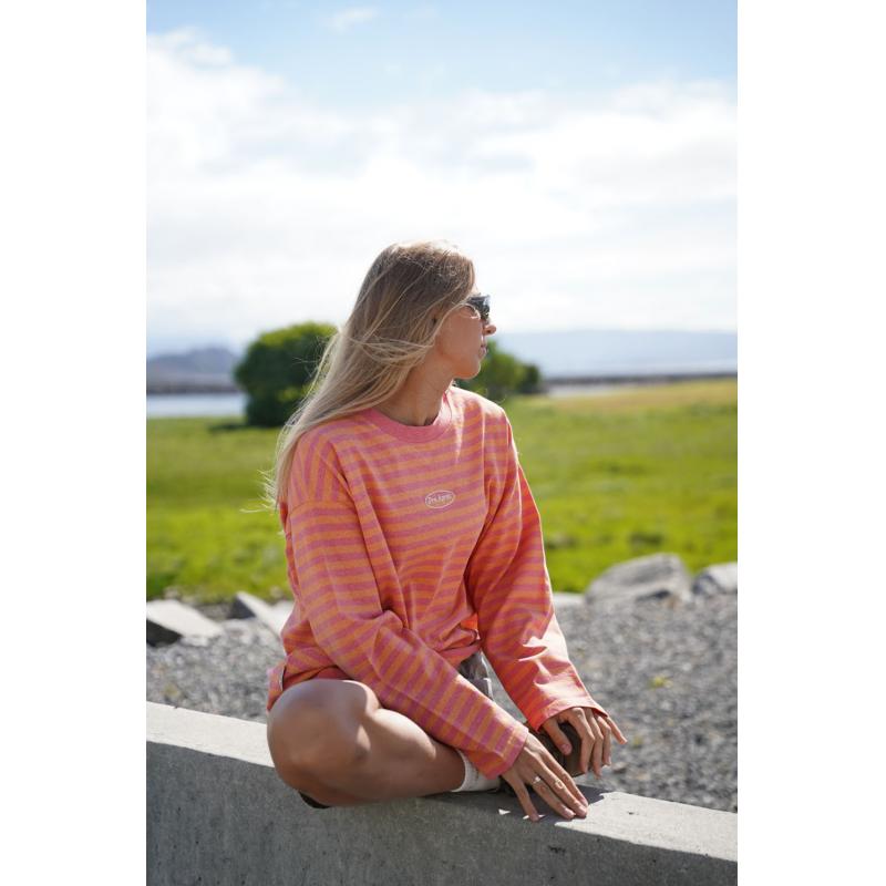 Pre Après Logo Striped Long Sleeve Salmon/Orange - Bilde 5