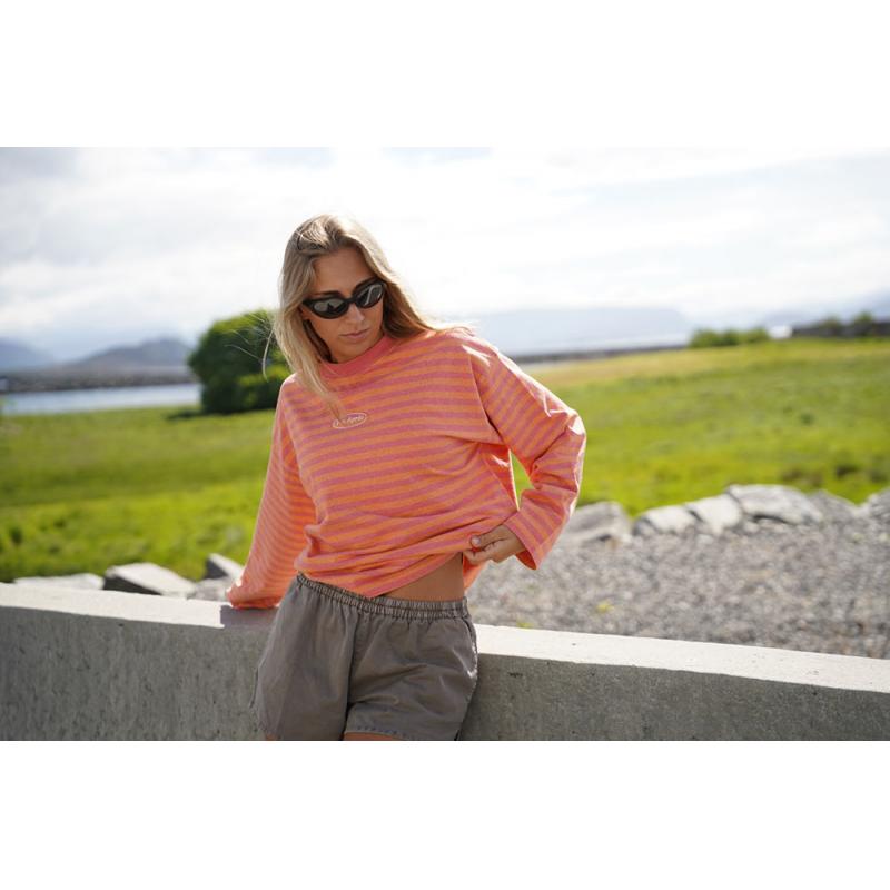 Pre Après Logo Striped Long Sleeve Salmon/Orange - Bilde 6