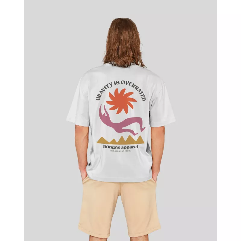 Rúngne Gravity is Overrated Tee Unisex White