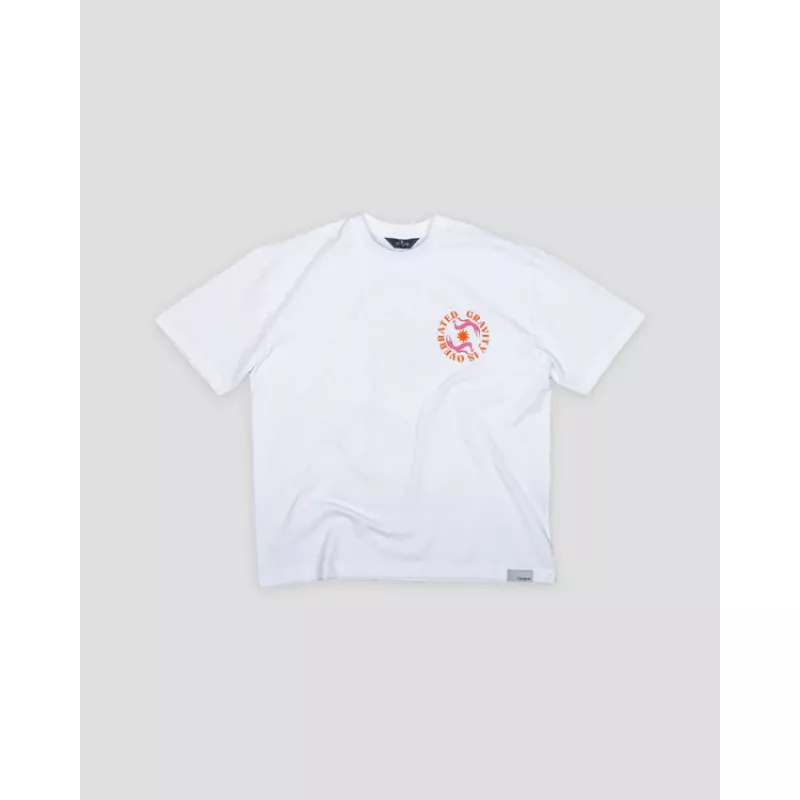 Rúngne Gravity is Overrated Tee Unisex White - Bilde 5