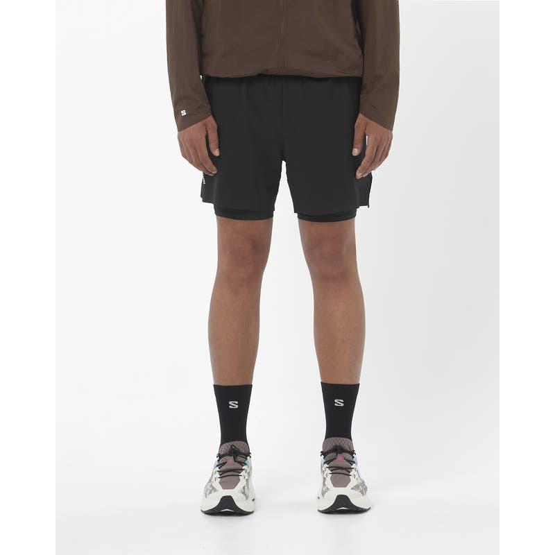 Salomon Sense Aero 2In1 Shts 5" Mens Deep Black