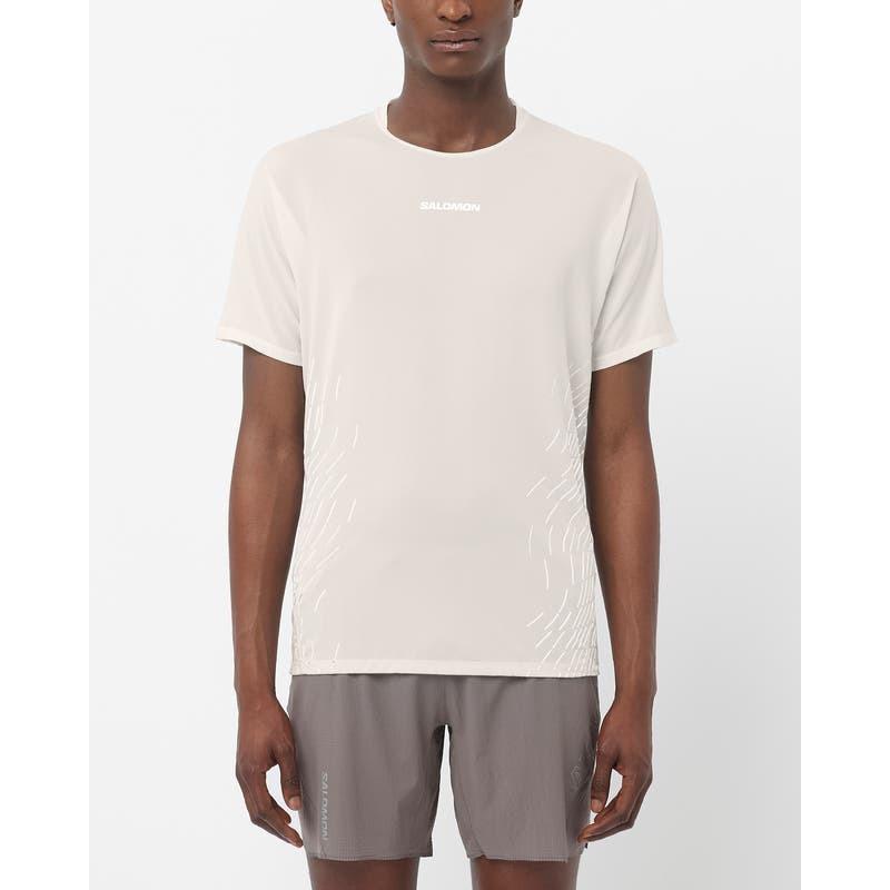 Salomon Sense Aero Ss Tee Gfx Mens Whisper White