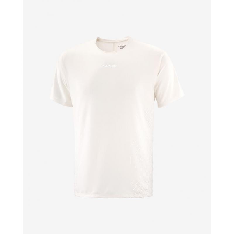 Salomon Sense Aero Ss Tee Gfx Mens Whisper White - Bilde 3