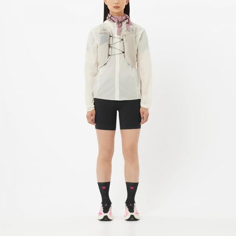 Salomon Sense Aero Wind Jacket Womens Whisper White