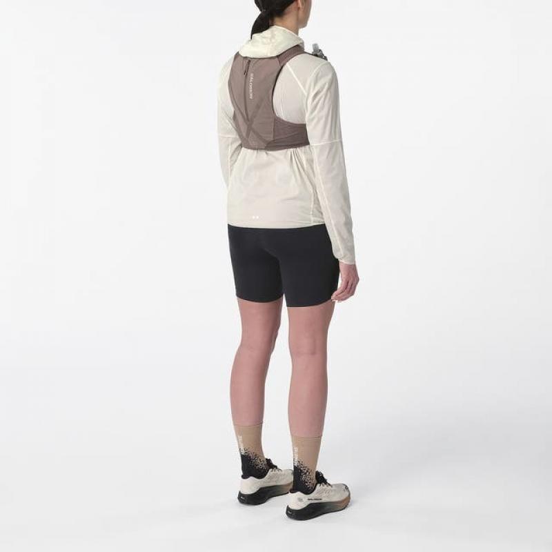 Salomon Sense Aero Wind Jacket Womens Whisper White - Bilde 4