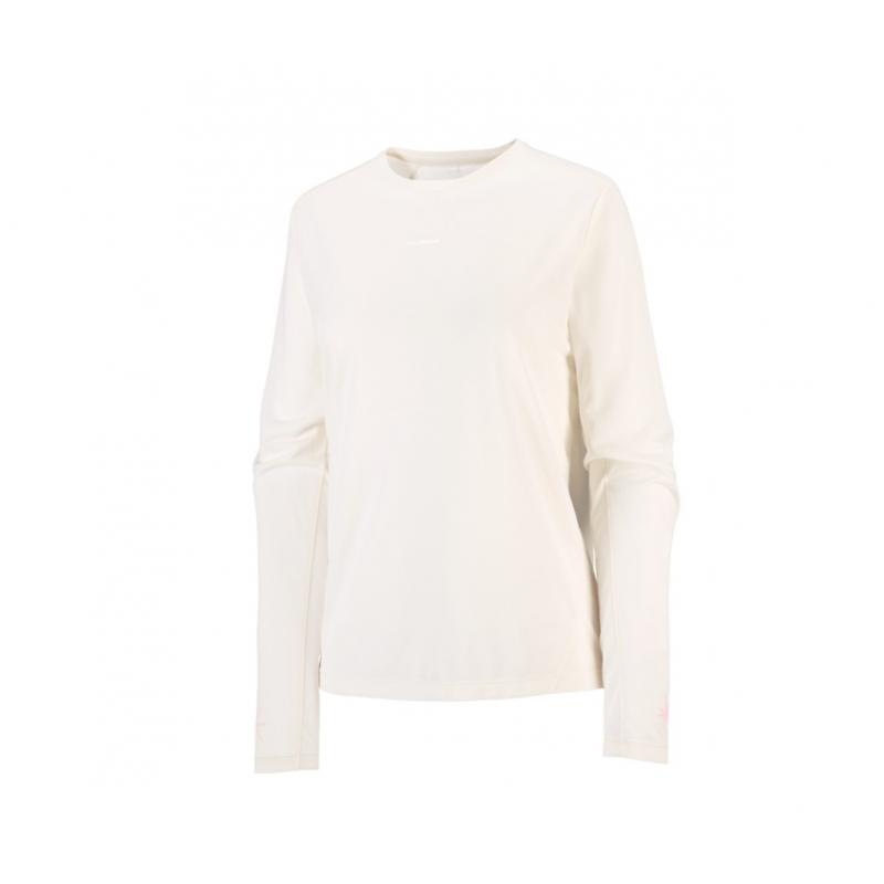 Salomon Shkout Core Ls Tee Gfx Womens Whisper White/Pink Frostting/Icy Pink