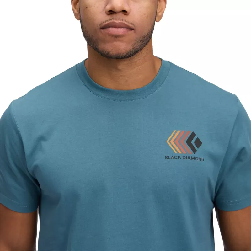 Black Diamond Mens Faded Ss Tee Creek Blue - Bilde 3