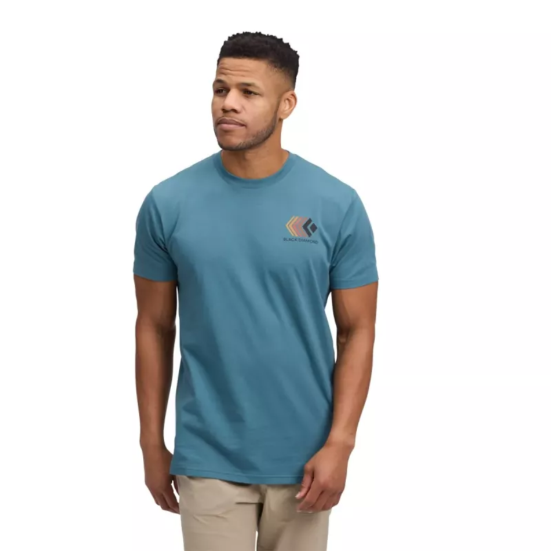 Black Diamond Mens Faded Ss Tee Creek Blue - Bilde 5