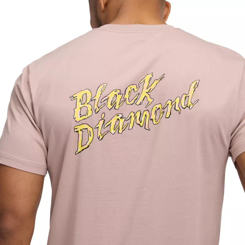 Black Diamond Mens Shredded Ss Tee Pale Mauve - Bilde 3