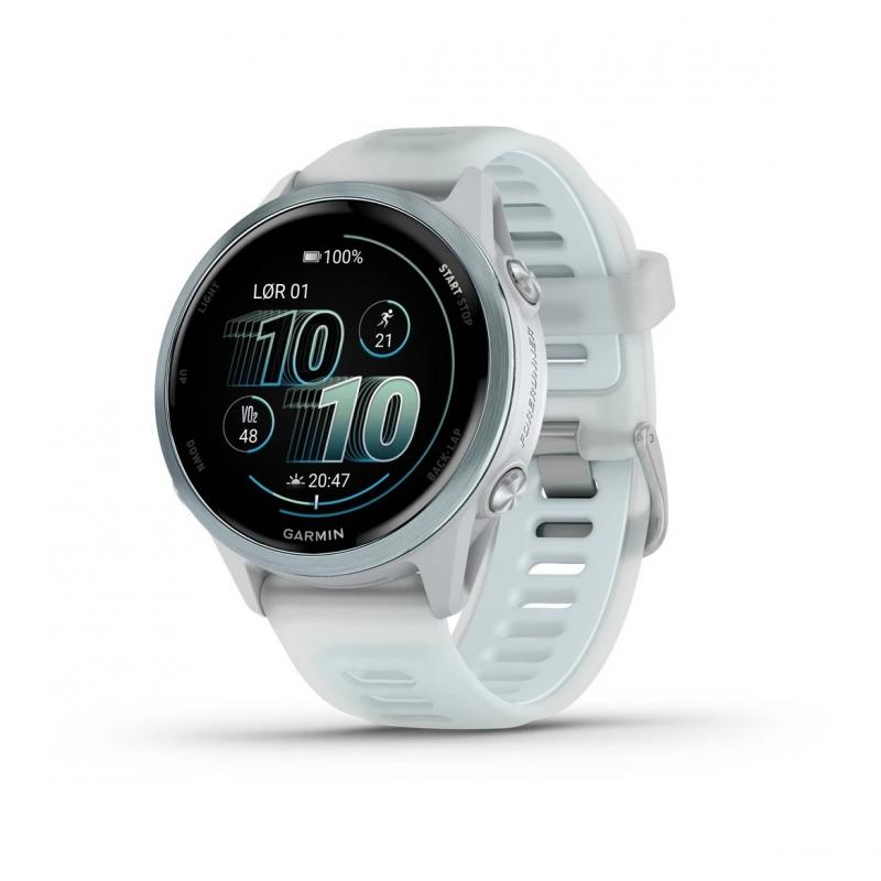 Garmin Forerunner 570 42mm Skyblå Aluminium Gjennomsiktig Granulittfarget/Skyblå Rem