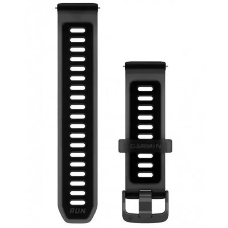 Garmin Quick Release 20mm Translucent Black/Black Silicone