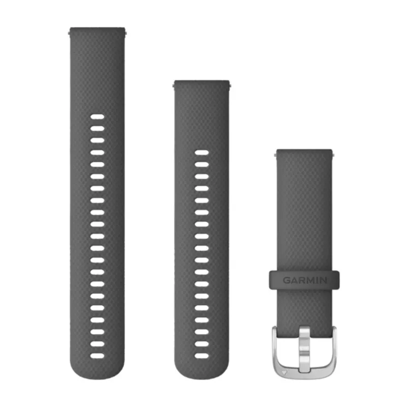 Garmin Quick Release 22mm Band Black/Grey Silicone