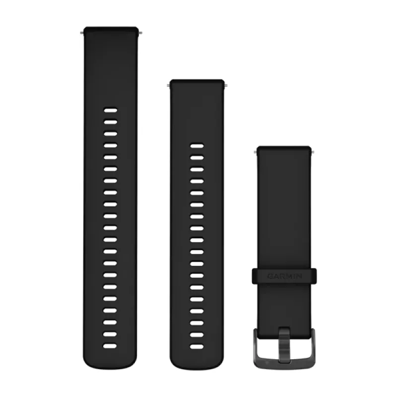 Garmin Quick Release 22mm Band Translucent Black/Black Silicone