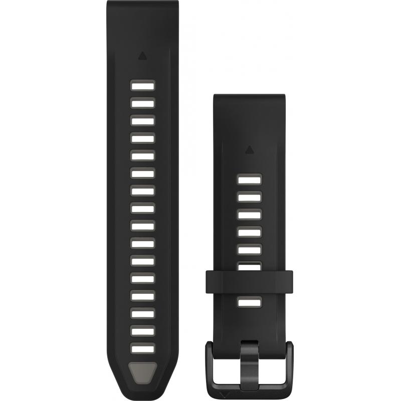 Garmin QuickFit® 26mm Band Black/Pebble Gray Silicone