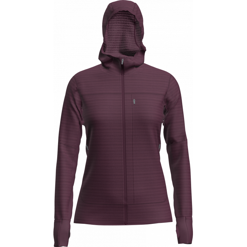 Icebreaker Icebreaker Wom Mer 300 RealFleece Desc LS Zip Hoo 0A57CS Platou Sport Bergen 1