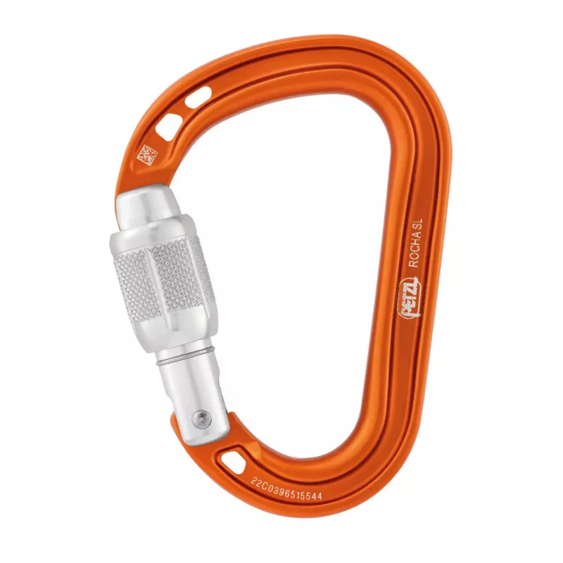 Petzl Rocha Screw-Lock Carabiner Orange