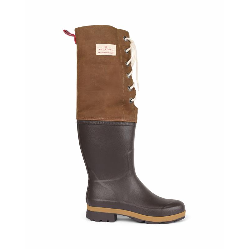 Amundsen Field Mucks Waxed Cotton Brown/Tan