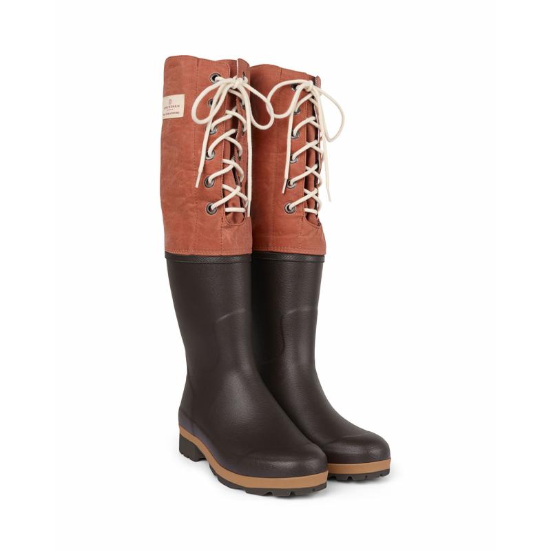 Amundsen Field Mucks Waxed Cotton Brown/Terra Red - Bilde 3
