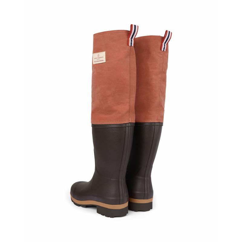 Amundsen Field Mucks Waxed Cotton Brown/Terra Red - Bilde 4
