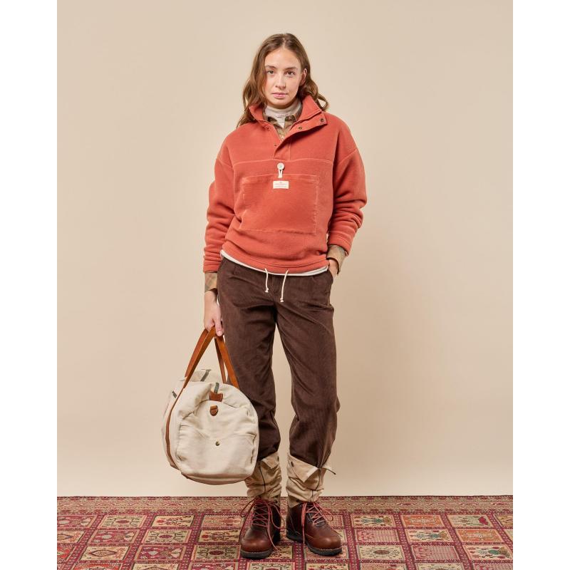 Amundsen V-Bond Cord Fleece Womens Terra Red/Red