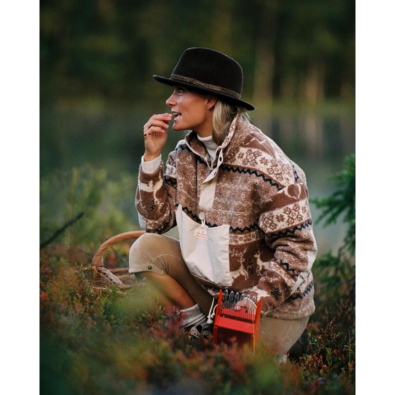 Amundsen V-Bond Tradition Fleece Womens Cowboy/Pattern - Bilde 2