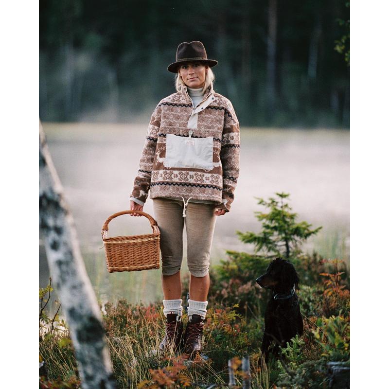 Amundsen V-Bond Tradition Fleece Womens Cowboy/Pattern - Bilde 3