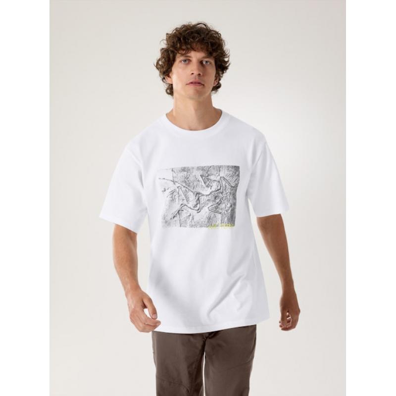 Arc'teryx Kragg Cotton Emblem Crew SS Mens White Light - Bilde 6