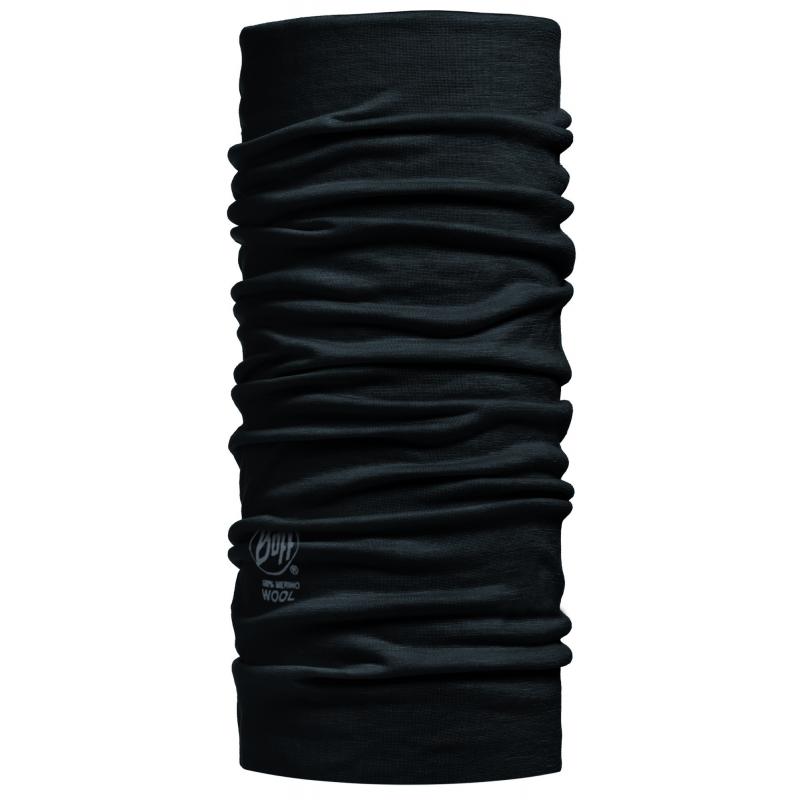 Buff Buff Hals Wool Plain Black BU10063700 Platou Sport Bergen 1