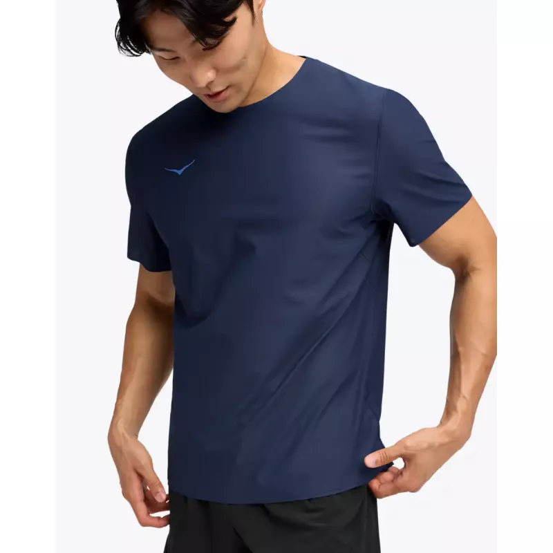 Hoka Airolite Short Sleeve 2.0 Mens Midnight Blue