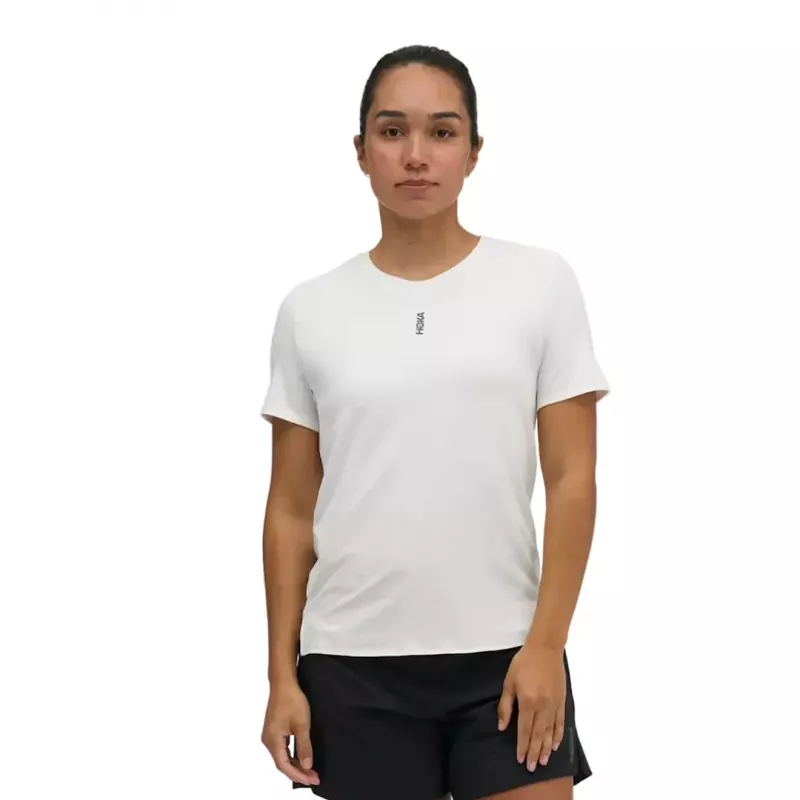 Hoka Everyrun Short Sleeve Womens White