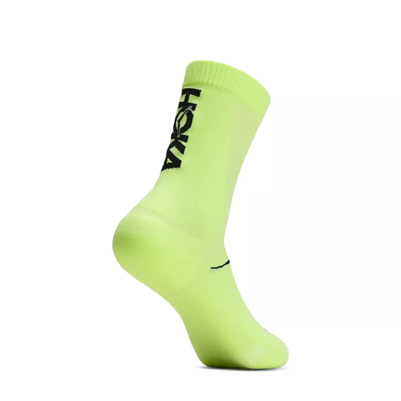 Hoka Race Day Crew Sock Unisex Neon Yuzu